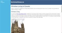 Desktop Screenshot of kevinmartineau.ca