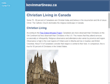 Tablet Screenshot of kevinmartineau.ca
